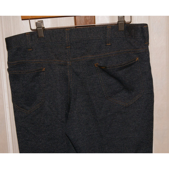 VTG 70s Lee Denim Jeans Polyester Pants Union USA Made 34x27 Talon Zipper - Picture 6 of 12